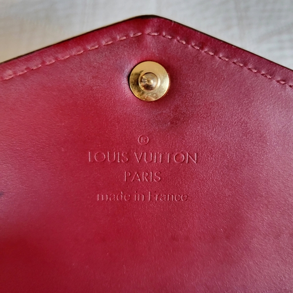 Louis Vuitton sarah wallet magenta vernis leather authentic - Picture 6 of 8